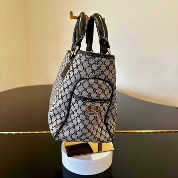 CELINE 80’S VINTAGE RETRO ICONIC COUTURE LUXURY AUTHENTIC RUNWAY MACADAM BAG - Picture 7 of 17